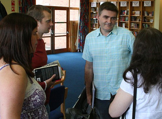 Steve Haines with Mark and Steph Heath and Anne